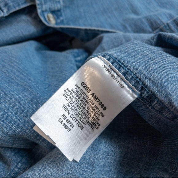 Vintage Columbia Denim Button-Down Shirt - Picture 7 of 9